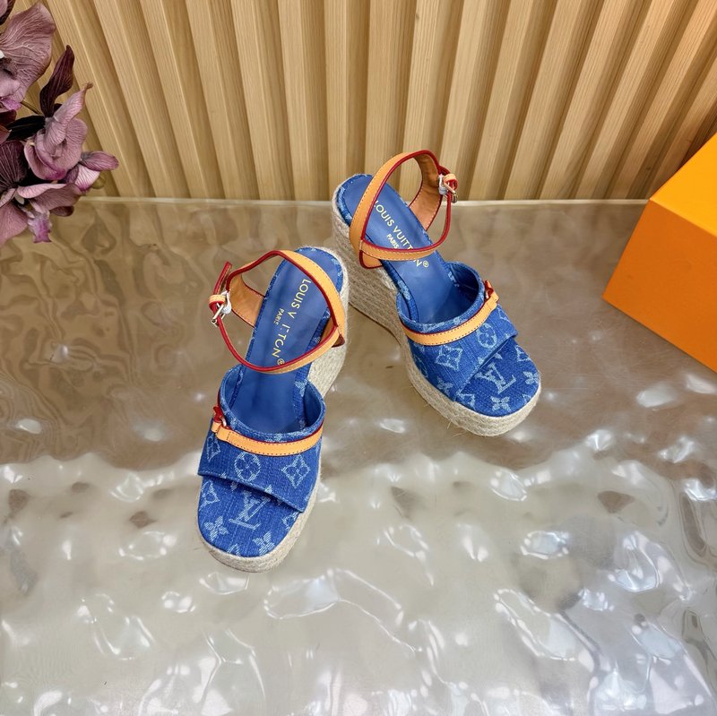 루이비통 에스파드리유 웨지 샌들 001-252515