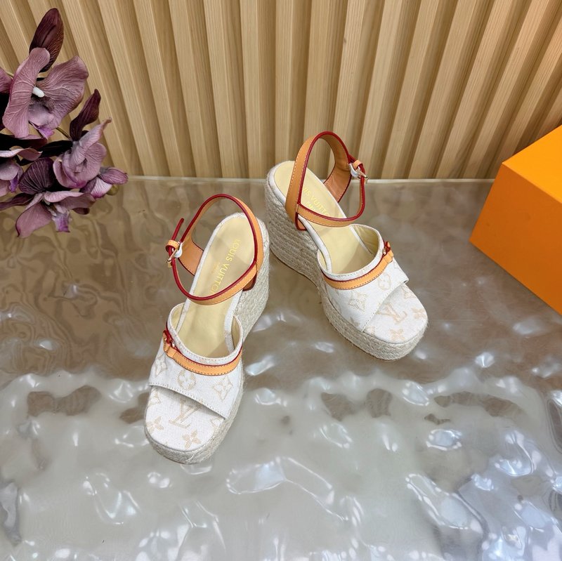 루이비통 에스파드리유 웨지 샌들 001-252521