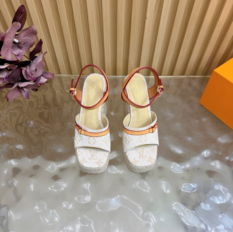 루이비통 에스파드리유 웨지 샌들 001-252521