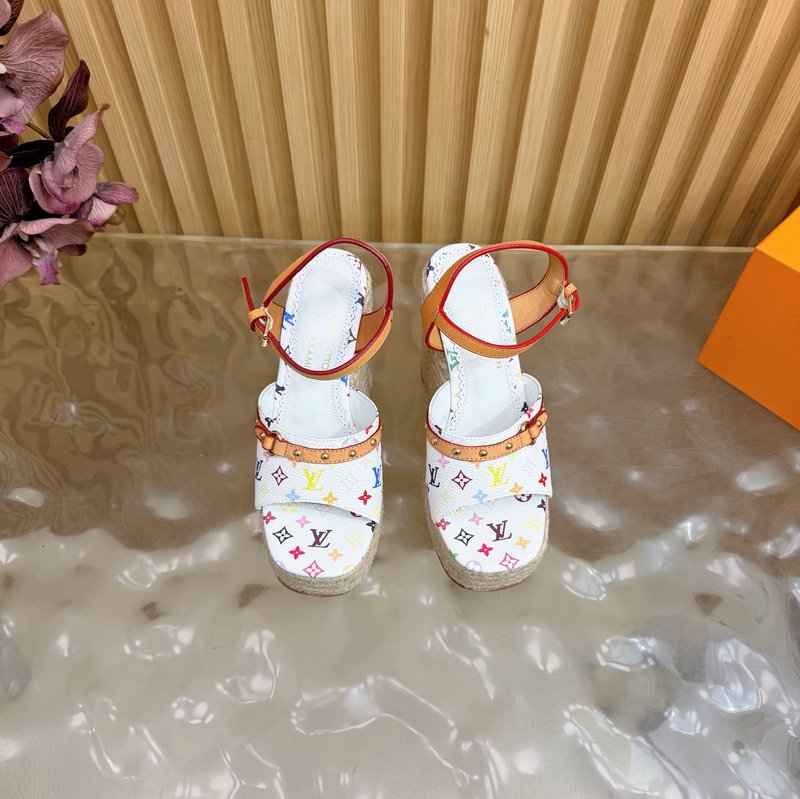 루이비통 에스파드리유 웨지 샌들 001-252522