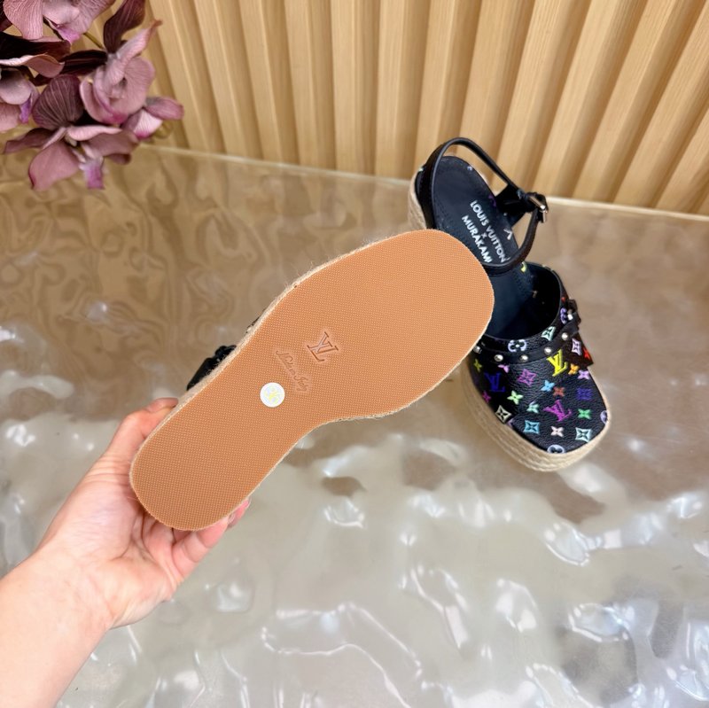 루이비통 에스파드리유 웨지 샌들 001-252523