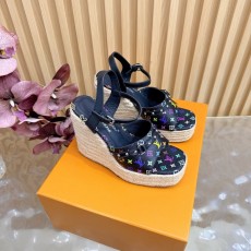 루이비통 에스파드리유 웨지 샌들 001-252523