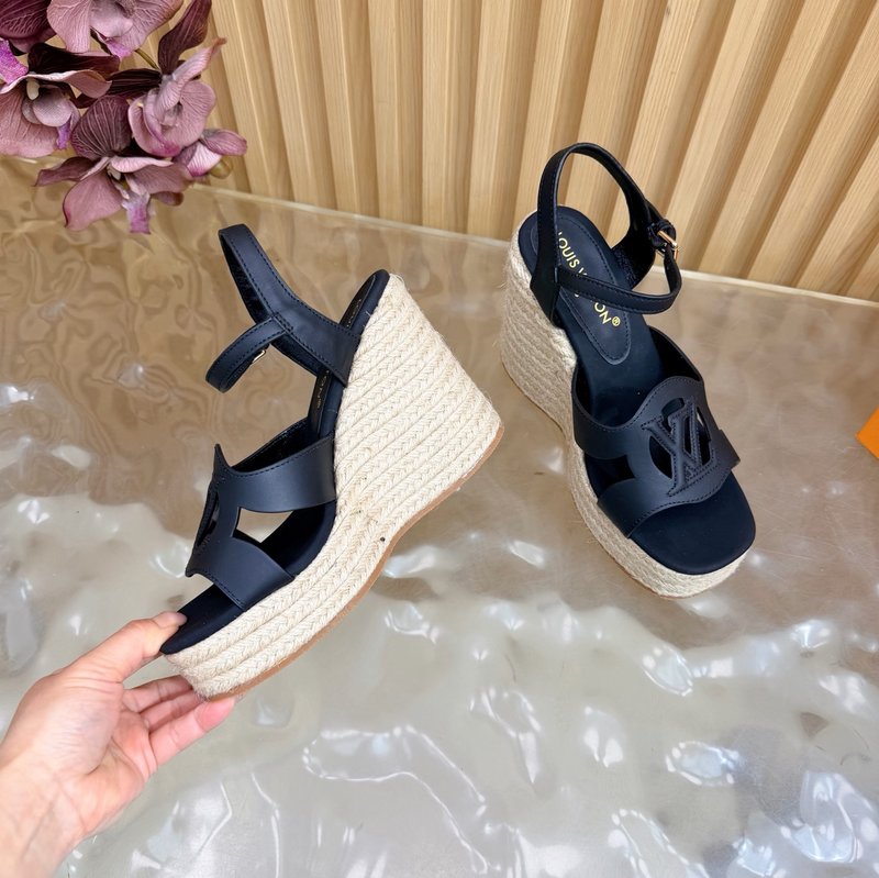 루이비통 에스파드리유 웨지 샌들 001-252525