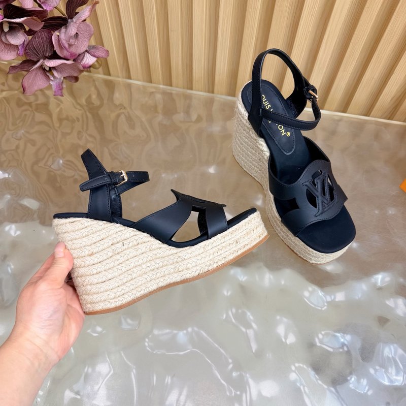 루이비통 에스파드리유 웨지 샌들 001-252525
