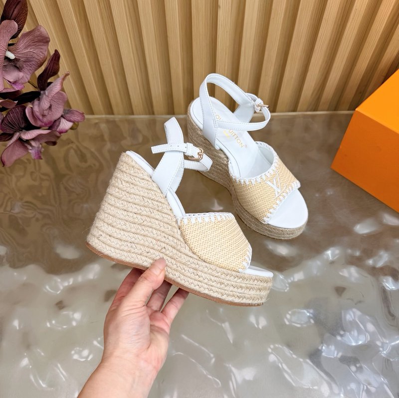 루이비통 에스파드리유 웨지 샌들 001-252527