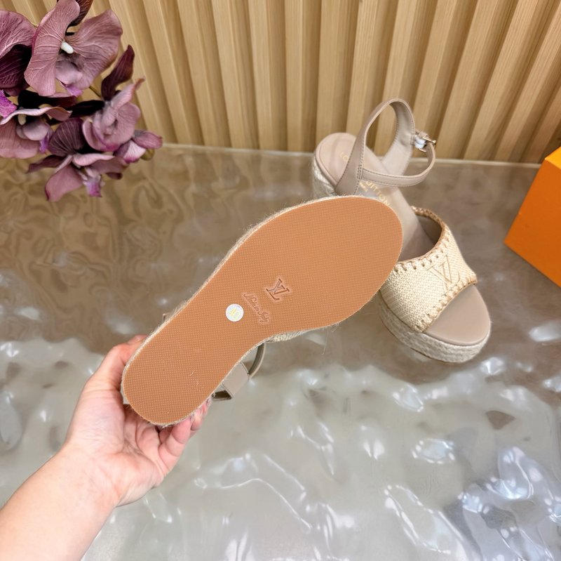 루이비통 에스파드리유 웨지 샌들 001-252529
