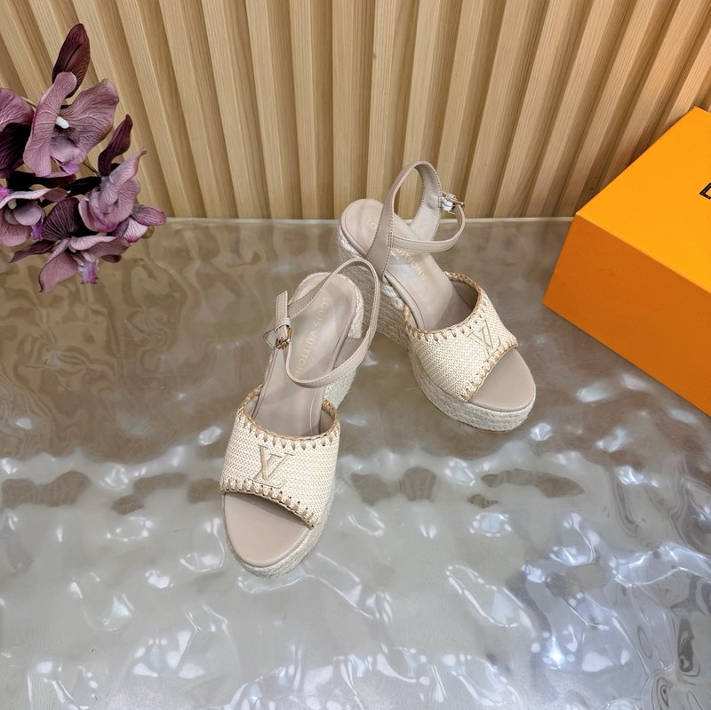 루이비통 에스파드리유 웨지 샌들 001-252529