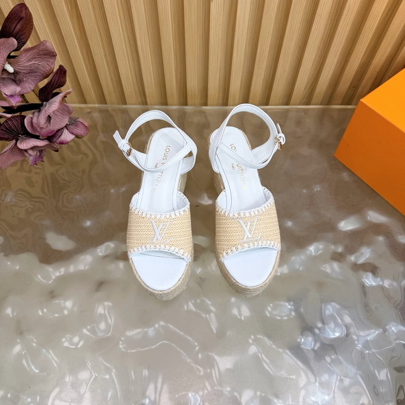 루이비통 에스파드리유 웨지 샌들 001-252530