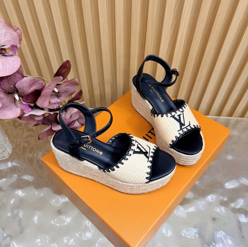 루이비통 에스파드리유 웨지 샌들 001-252532