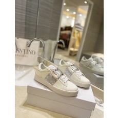 발렌티노 실크 가죽 컬러블럭 커플 스니커즈 001-252553