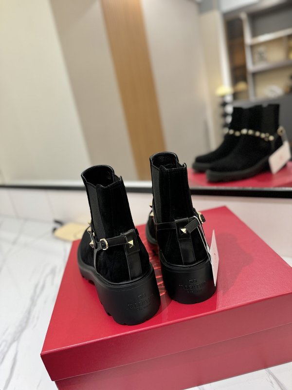 발렌티노 라운드 토 슬립온 첼시 부츠 001-252573