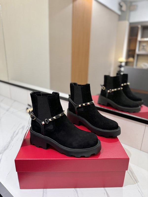 발렌티노 라운드 토 슬립온 첼시 부츠 001-252573