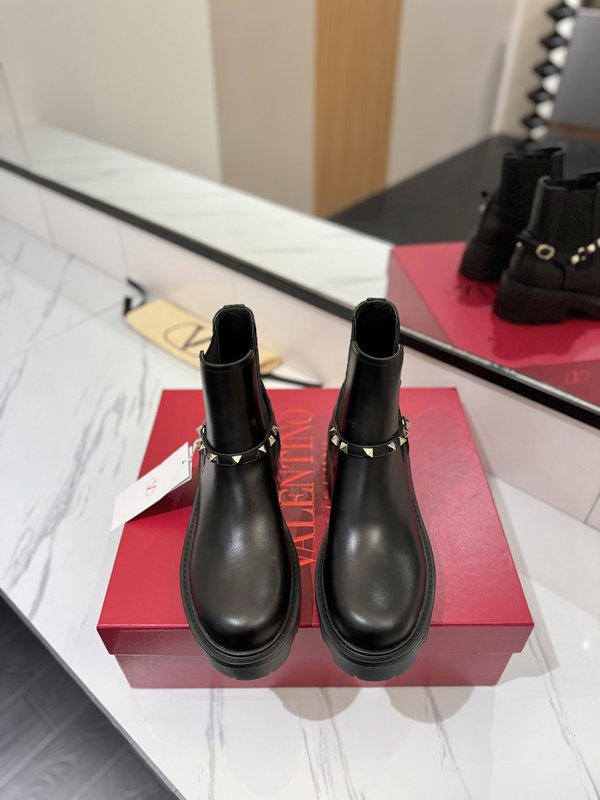 발렌티노 라운드 토 슬립온 첼시 부츠 001-252574
