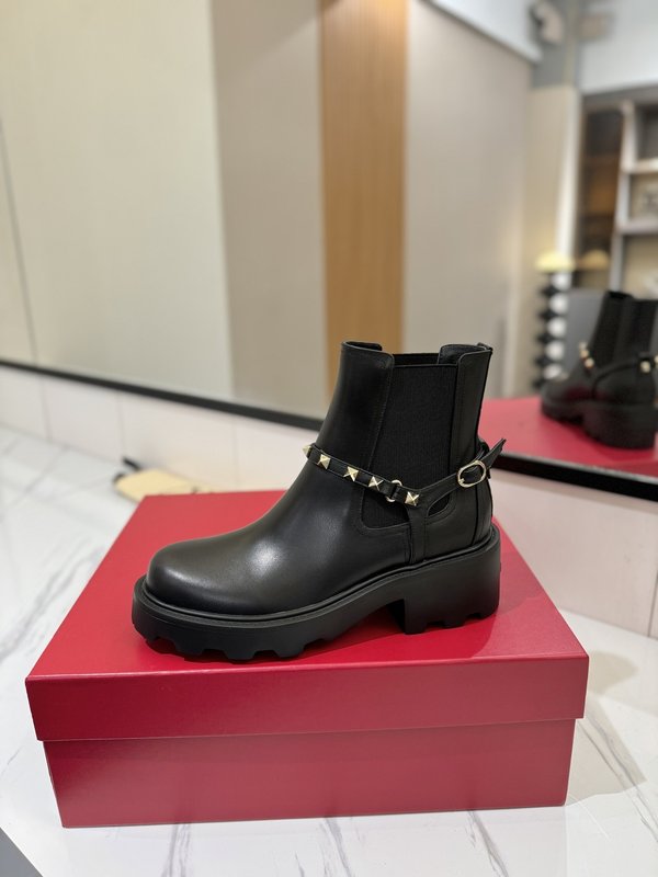 발렌티노 라운드 토 슬립온 첼시 부츠 001-252574
