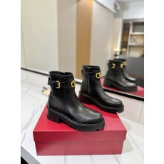 발렌티노 빈티지 버클 라운드 토우 레더 부츠 001-252577