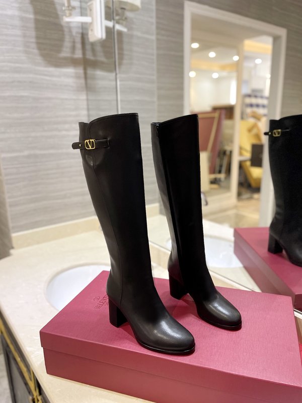 발렌티노 빈티지 V 로고 하이 부츠 001-252601
