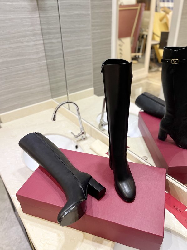 발렌티노 빈티지 V 로고 하이 부츠 001-252601