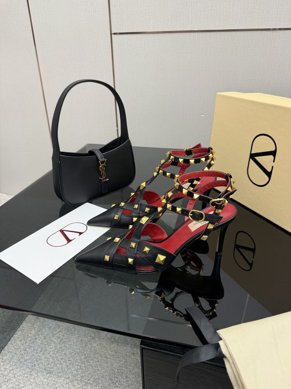 발렌티노 가죽밑창 하이힐 샌들 001-252603