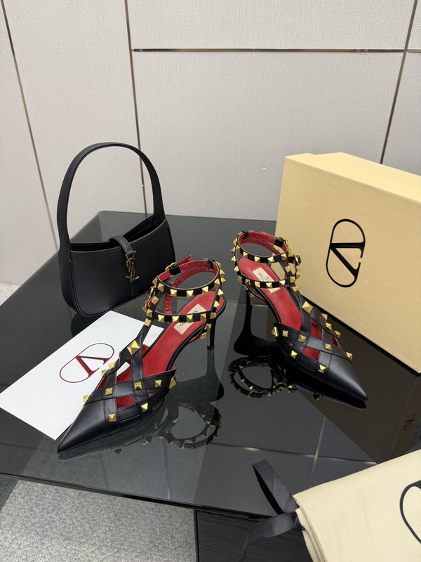 발렌티노 가죽밑창 하이힐 샌들 001-252603