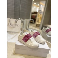 발렌티노 실크 가죽 컬러블록 커플 스니커즈 001-252660