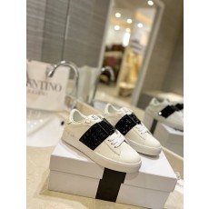 발렌티노 실크 가죽 컬러블럭 커플 스니커즈 001-252661