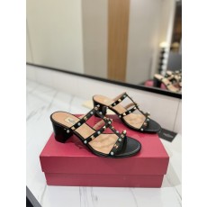 발렌티노 리 가죽 힐 슬리퍼 001-252685