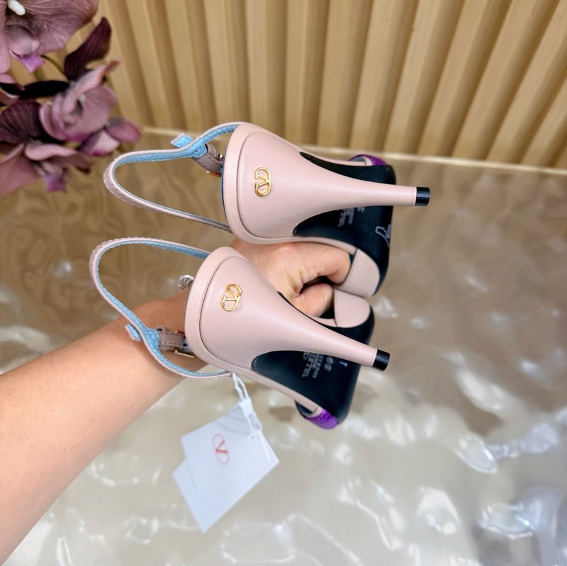발렌티노 피쉬스케일 다이아몬드 힐 샌들 001-252699