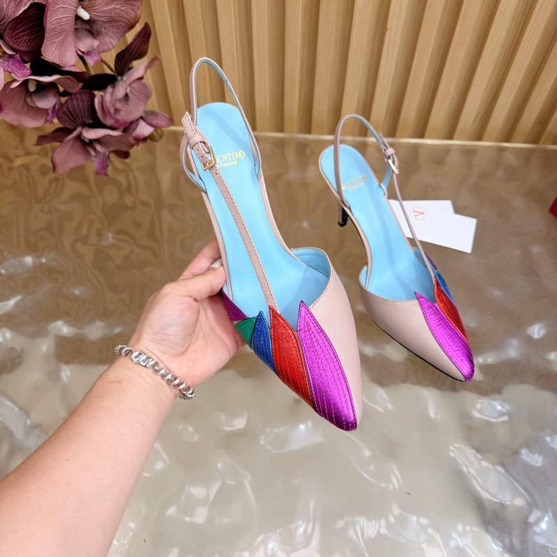발렌티노 피쉬스케일 다이아몬드 힐 샌들 001-252699