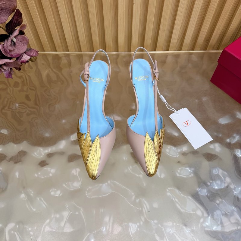 발렌티노 물고기 비늘 드레스 힐 샌들 001-252702