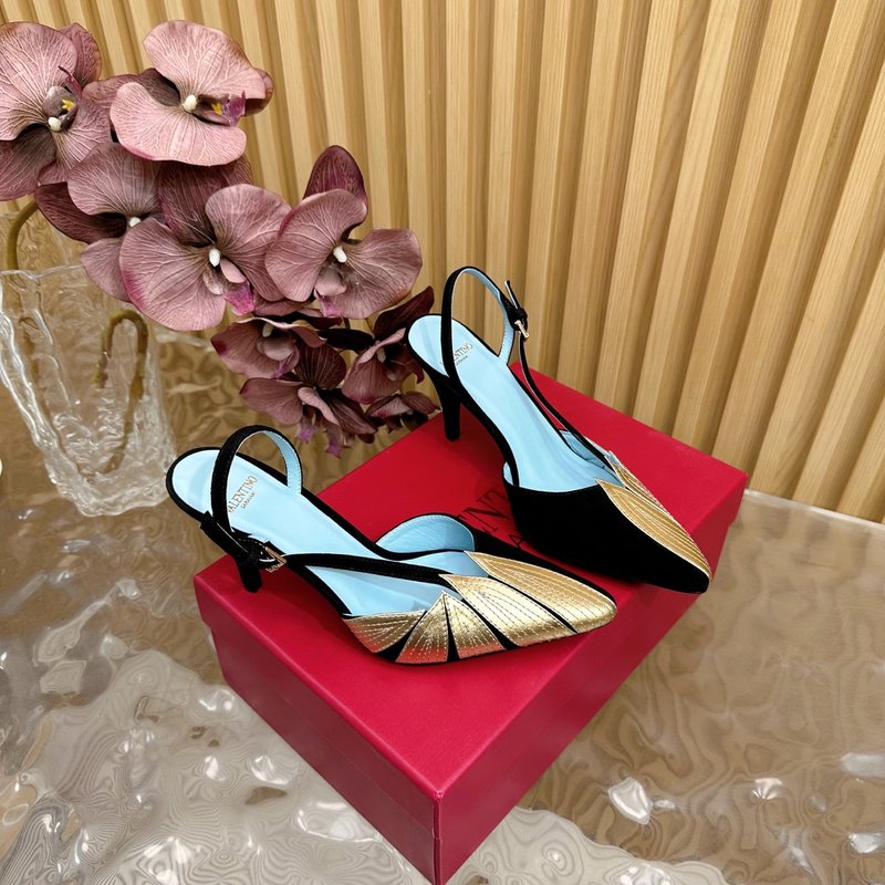 발렌티노 피쉬스케일 다이아몬드 힐 샌들 001-252704