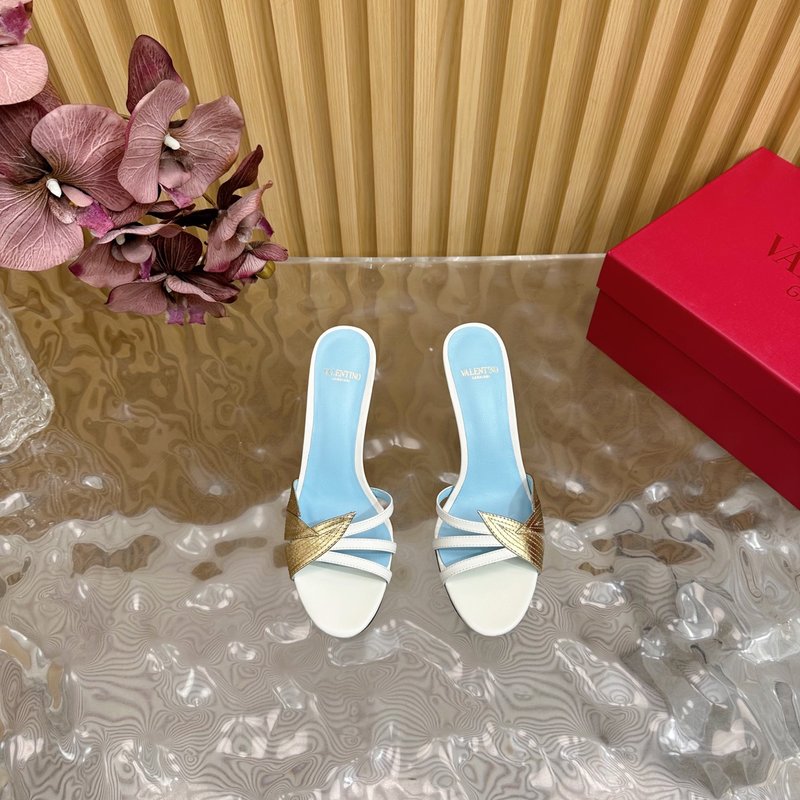 발렌티노 물고기 비늘 다이아몬드 하이힐 샌들 001-252705