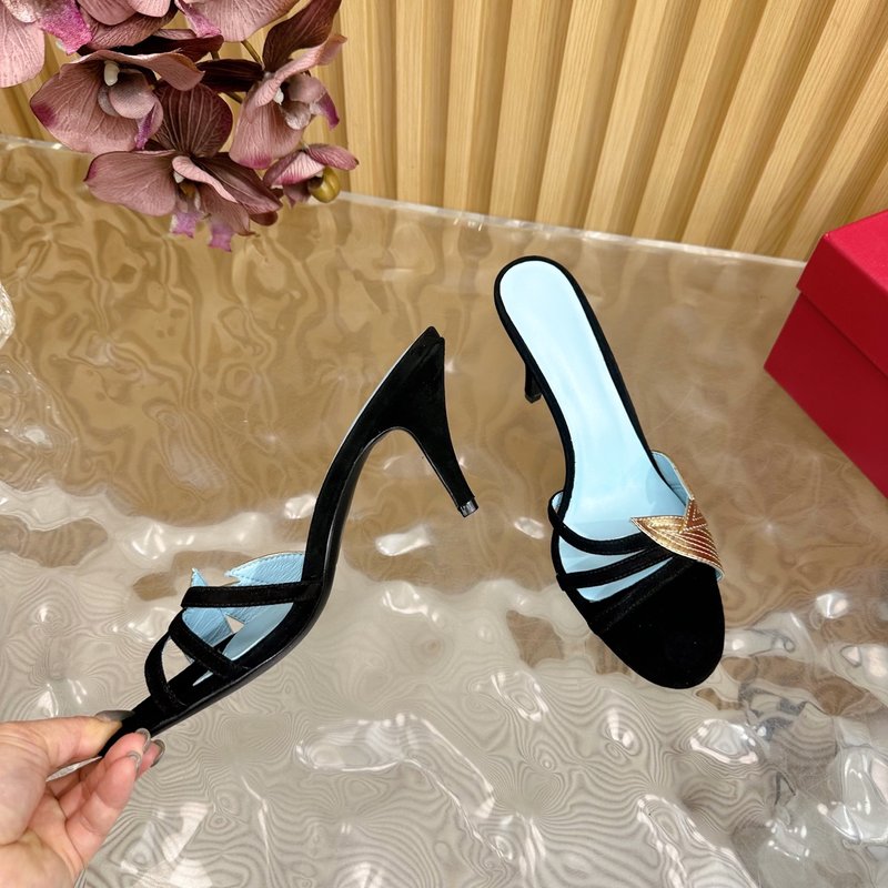 발렌티노 피쉬스케일 다이아몬드 힐 샌들 001-252706