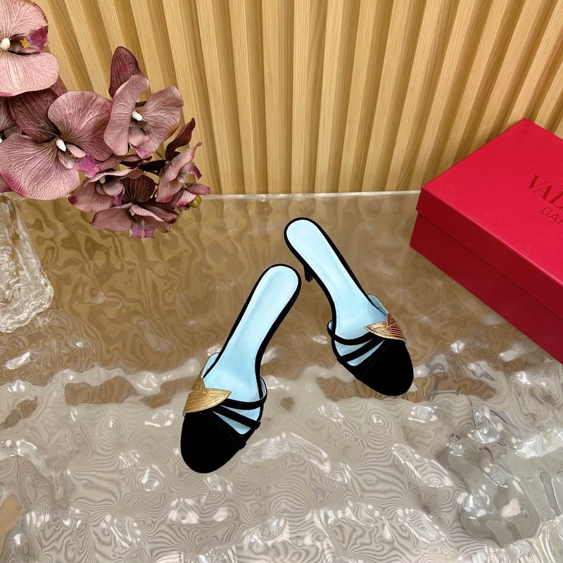 발렌티노 피쉬스케일 다이아몬드 힐 샌들 001-252706