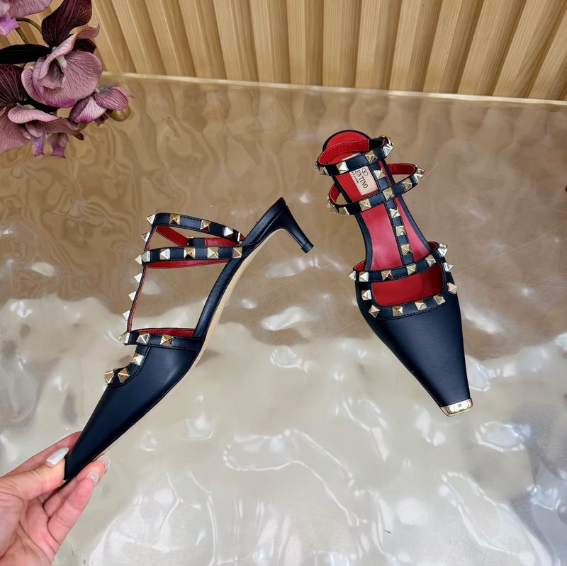 발렌티노 리벳 하이힐 샌들 001-252712