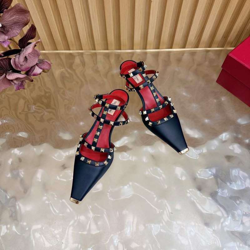 발렌티노 리벳 하이힐 샌들 001-252712