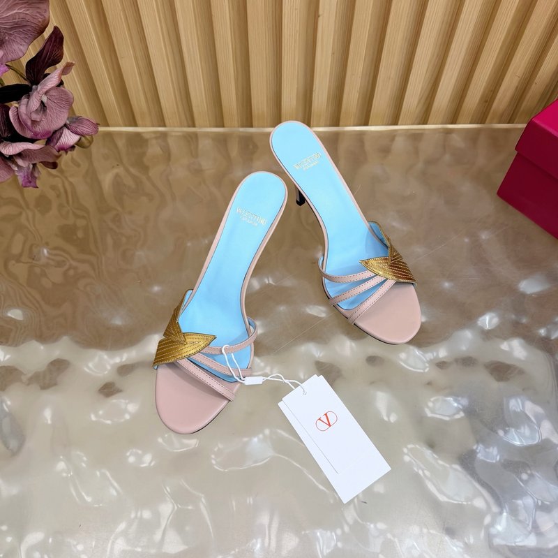 발렌티노 물고기 비늘 다이아몬드 하이힐 샌들 001-252716