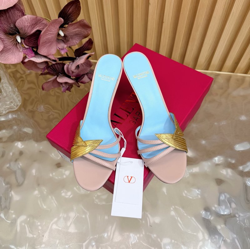 발렌티노 물고기 비늘 다이아몬드 하이힐 샌들 001-252716
