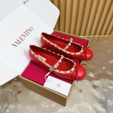 발렌티노 스테드 발레리나 플랫 슈즈 001-252722