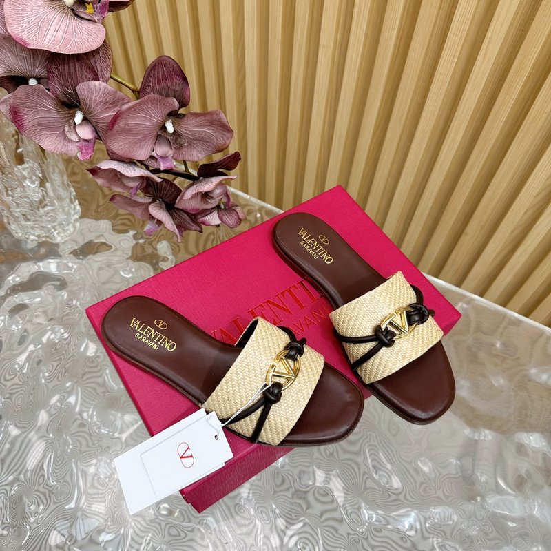 발렌티노 웨빙 플랫 샌들 001-252733