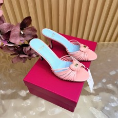 발렌티노 실크 하트 스트랩 힐 샌들 001-252792