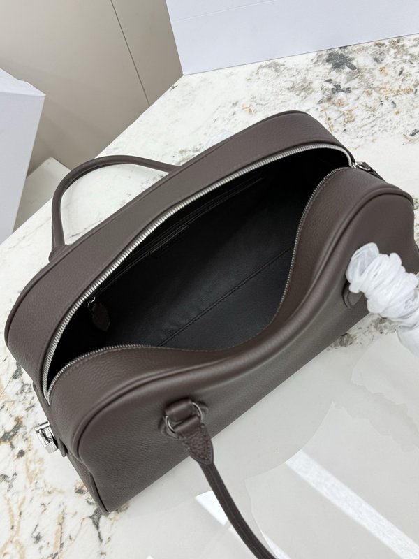 더로우 빈티지 리치 그레인 소가죽 볼링백 001-252871