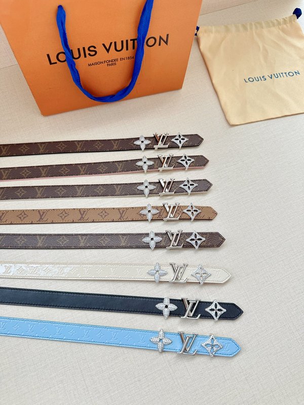 LV 트리오 양면 벨트 모노그램 캔버스와 가죽 001-253031