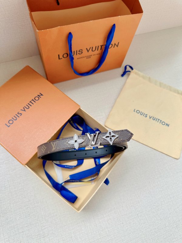LV 트리오 양면 벨트 모노그램 캔버스와 가죽 001-253031