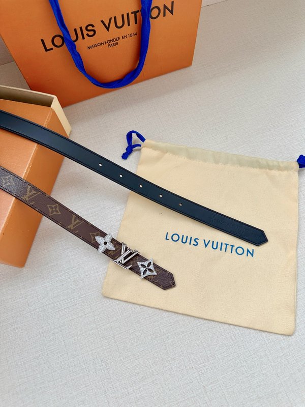 LV 트리오 양면 벨트 모노그램 캔버스와 가죽 001-253031