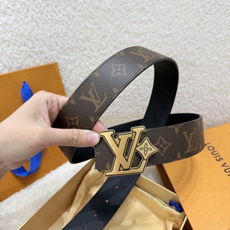 루이비통 클래식 메탈 로고 벨트 001-253057