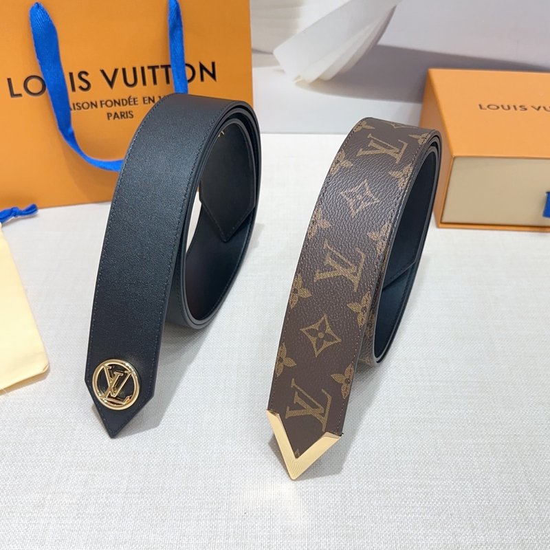 LV 양면 양가죽 벨트 구리 버클 001-253060