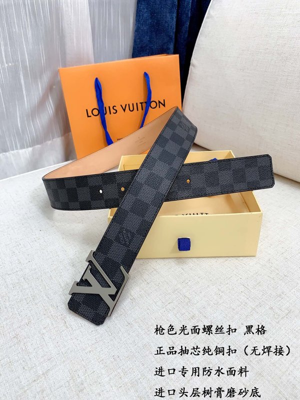 루이비통 스타일 블랙 벨트 일체형 주조 버클 001-253113