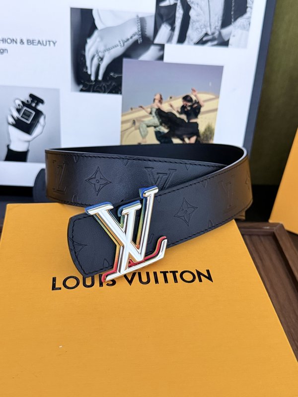 LV 풀 엠보싱 그라데이션 버클 가죽 벨트 001-253119