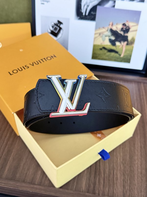 LV 풀 엠보싱 그라데이션 버클 가죽 벨트 001-253119