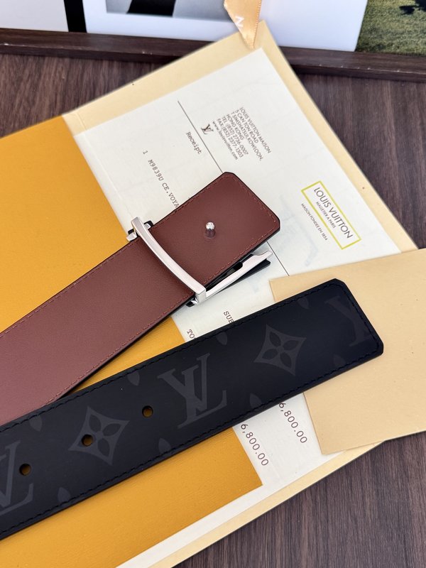 LV 클래식 양면 블랙 버클 벨트 40mm 001-253129